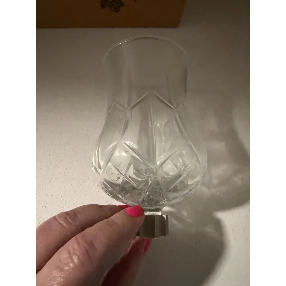 Home Interiors Candle Peg Votive Hurricane 1109 Lot of 4 Vintage
